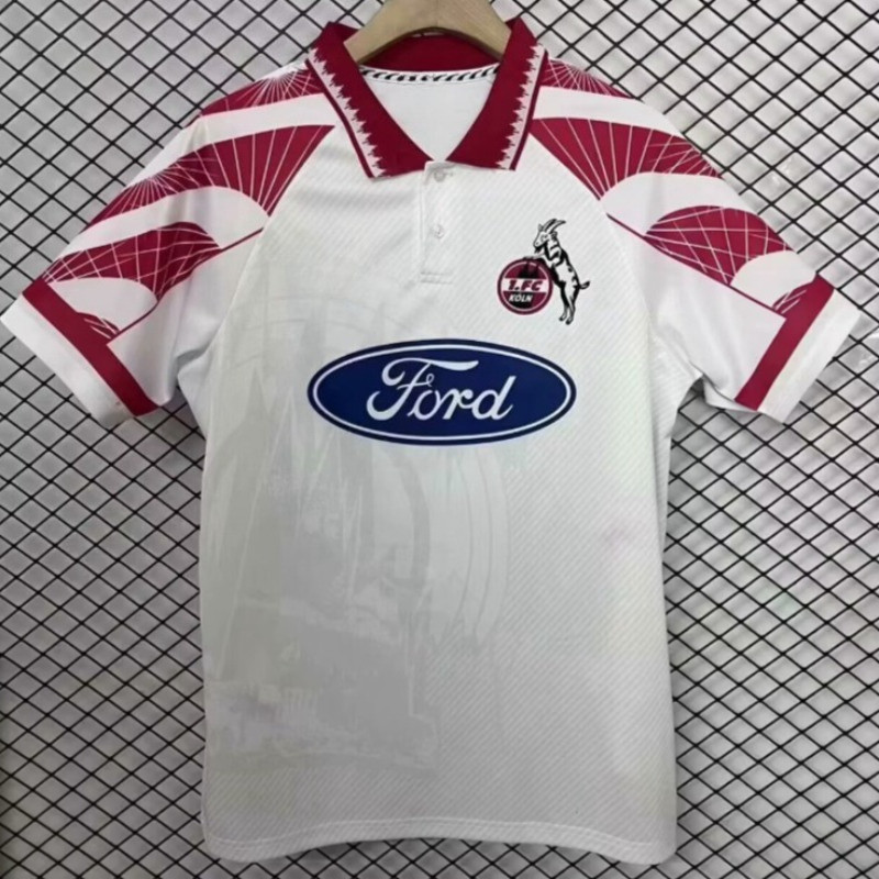 1996/97 KL Home White Retro Soccer Jersey S-XXL Quick-Dry เสื้อกีฬาแขนสั้น AA