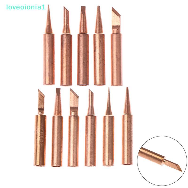 loveoionia1 5/6pcs ทองแดงบริสุทธิ์ 900M-T Solder Iron Tip ตะกั่ว-ฟรี Solder Tip เชื่อม 
.IA
