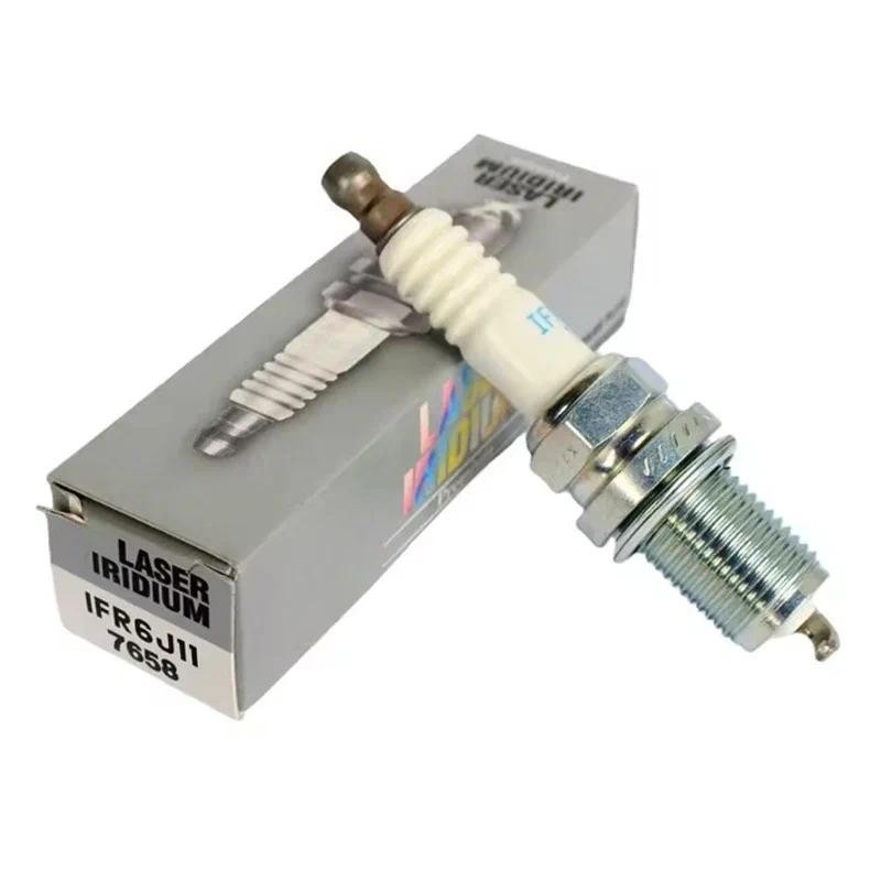 4/6 ชิ้น 7658 IFR6J11 Iridium Spark Plug สําหรับ Suzuki Baleno Liana Grand Vitara Swift SX4 Wagon R 