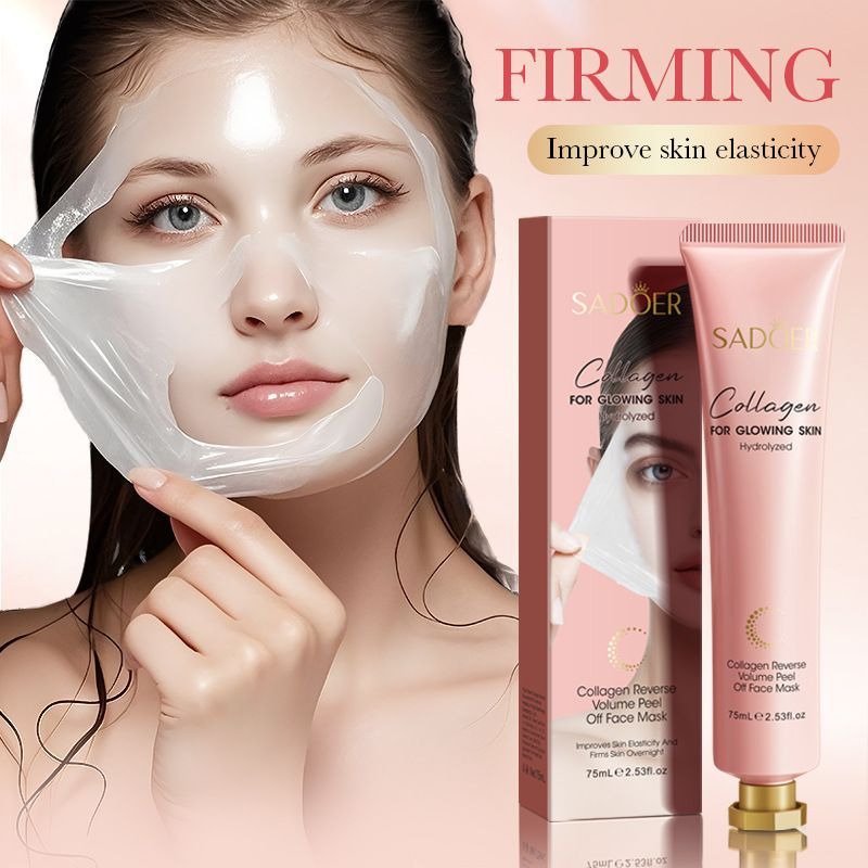 คอลลาเจน Egg Peeling Mask 75ml ลบสิวหัวดํา Whitening Anti-Aging Firming Mask Lifting Firming Fade Fi