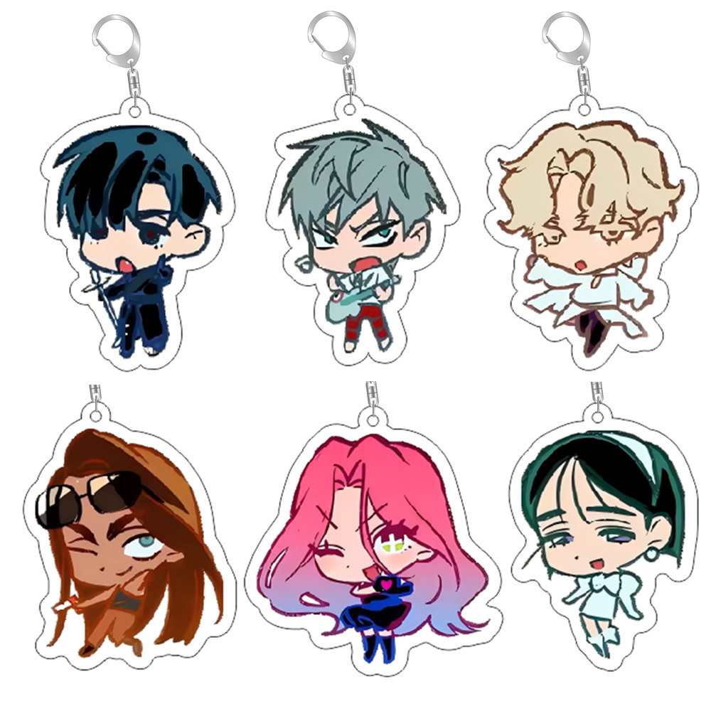 อะนิเมะ Alien Stage Chibis พวงกุญแจ Luka Ivan Till Mizi Hyuna Suai