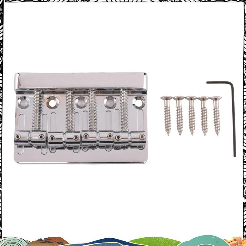 สะพาน Hardtail 4 สายสําหรับ Precision Jazz Bass Chrome 201B-4 Badass neweer