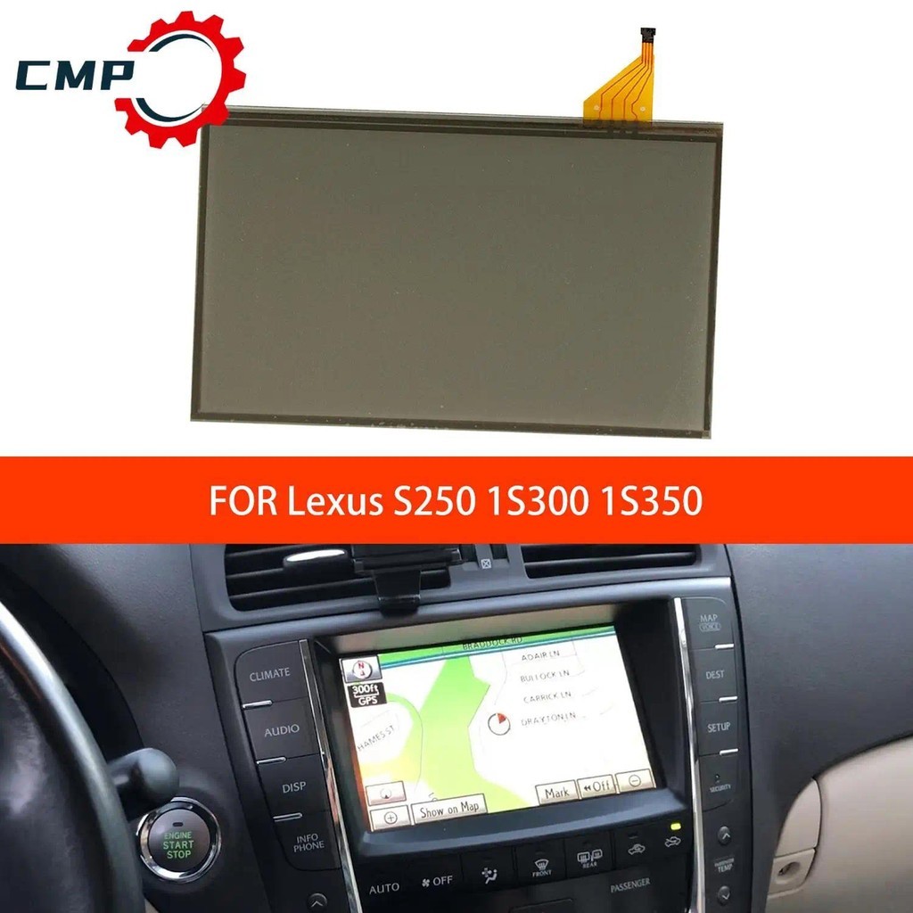 1 PC 7.3 นิ้ว 4pin Resistive รถ LCD หน้าจอสัมผัสสําหรับ Lexus IS250 IS300 IS350 เฉพาะหน้าจอสัมผัสlta