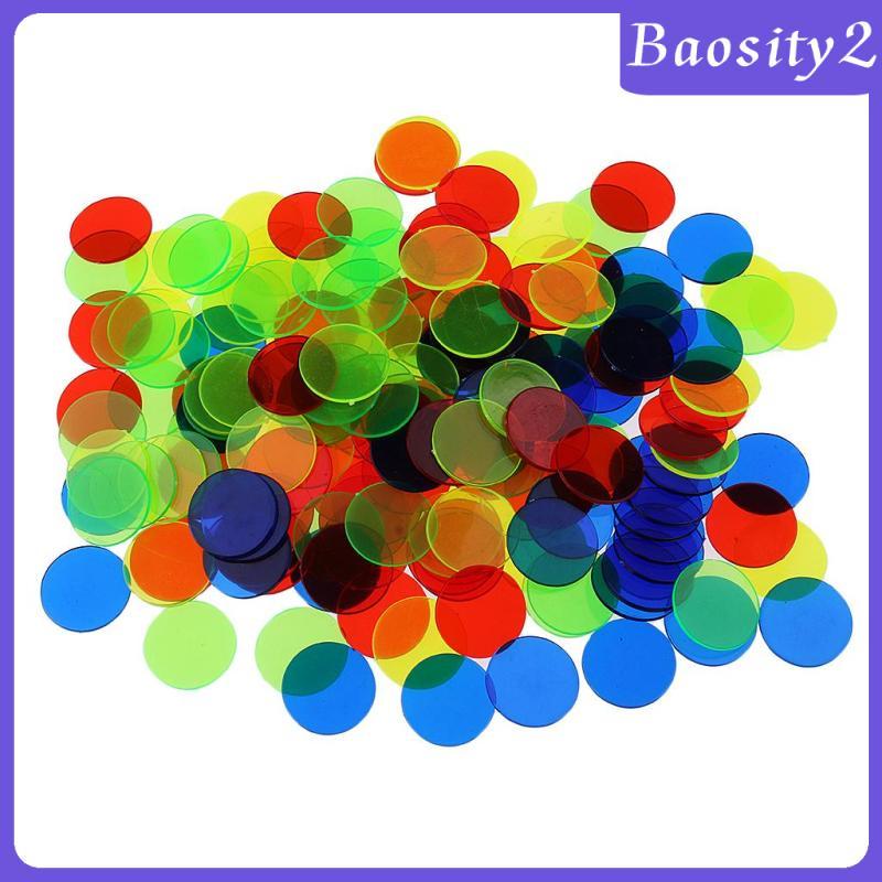 [Baosity2] 100x Bingo Chips Markers Board Game Counters สําหรับ Family Game Casino Supplies