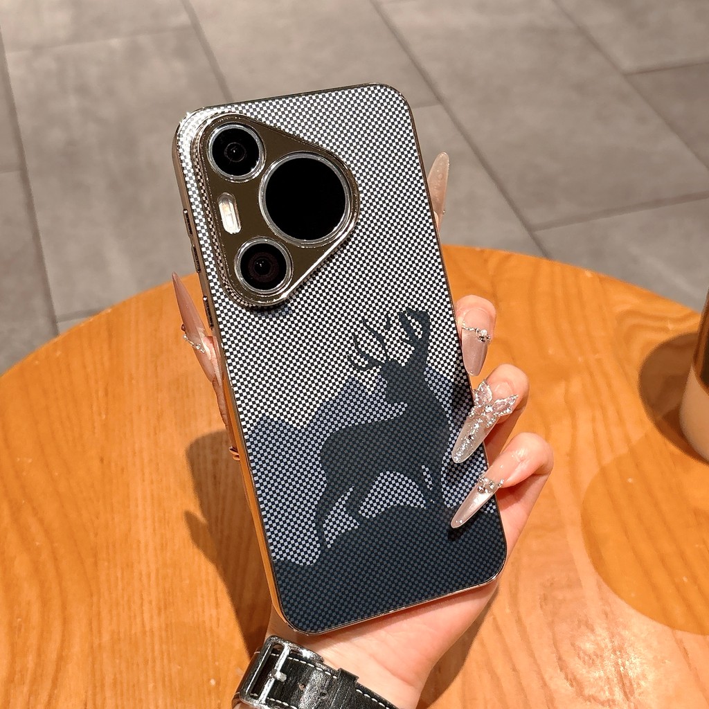 รุ่นใหม่หรูหรา Electroplated โทรศัพท์มือถือสําหรับ Huawei PURA70 P60 P70 P80 PRO P70U P80U MATE 50 6