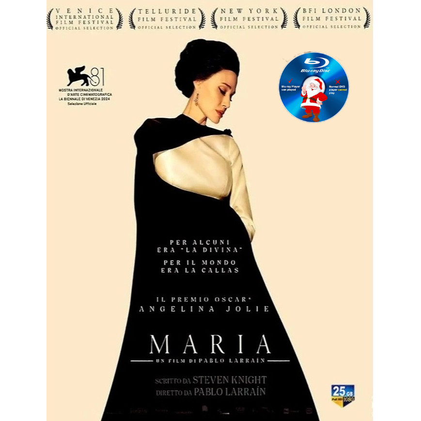 E-BLURAY MARIA 2024 ละครดนตรี Angelina Jolie Pierfrancesco Favino Alba Rohrwacher ENGLISH MOVIE