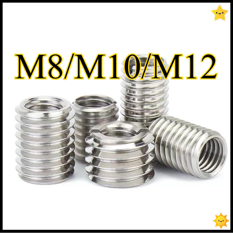 น็อตแบบฝัง สแตนเลส304 น็อตฟันด้านในและด้านนอกสแตนเลส น็อตเกลียวใน น็อตฝัง  M8/M10/M12 （FU79-1）