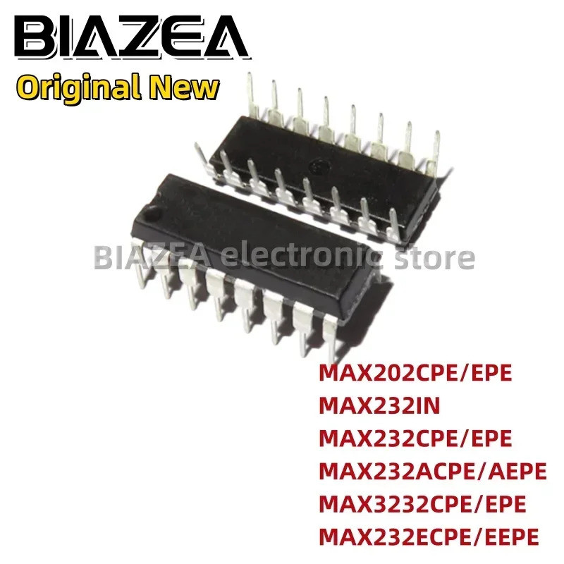 5pcs MAX202CPE/EPE MAX232IN MAX232CPE/EPE MAX232ACPE/AEPE MAX32CPE/EPE MAX232ECPE/EEPE DIP-16 ชิป ic
