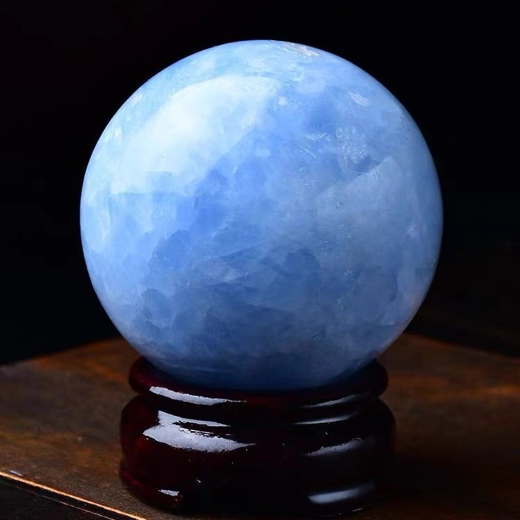 ธรรมชาติ kyanite Ball Lapis Lazuli หินหยาบคริสตัลบอล Energy Stone Ball Seven Star Array Feng Shui Ba