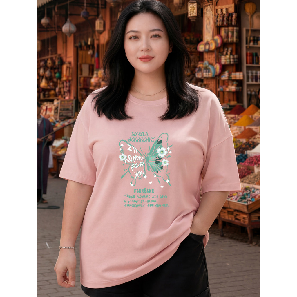 2Y337 [AIYOU] เสื้อยืดผู้หญิง Baju T เสื้อ Perempuan Seluar Wanita สไตล์เกาหลี Plus ขนาดผู้หญิง Crop
