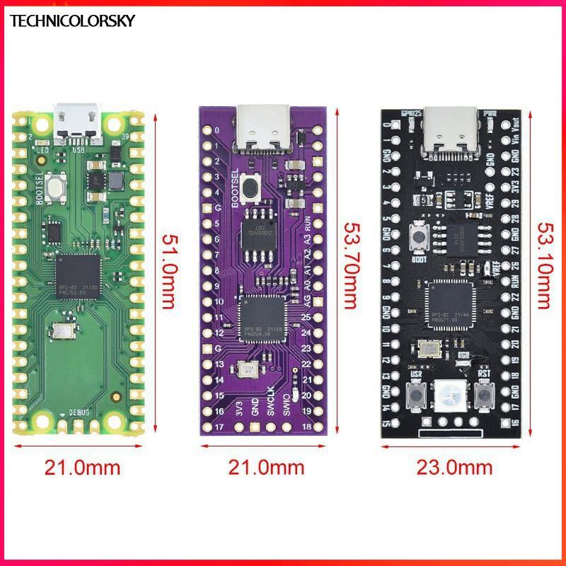 Technicolorsky 1 PC RP2040 Core Board TYPE-C USB-C สําหรับ Raspberry Core Board 4MB/8MB/16MB RP2 Ras