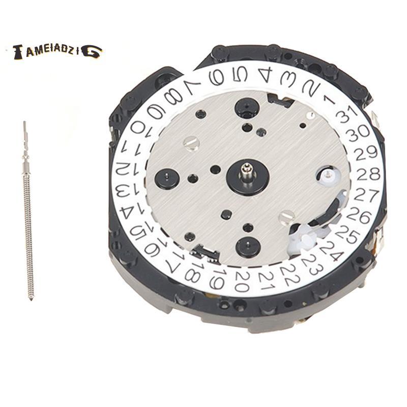 [คุณภาพ T]การเคลื่อนไหวนาฬิกาสําหรับ VD53 VD53C การเคลื่อนไหวซ่อมเครื่องมือ Crown At 3 อะไหล่ทดแทน