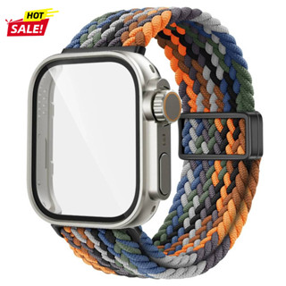 สายถักไนลอน+เคสกระจกนิรภัยสําหรับ Huawei Fit4 Fit4 Pro Fit3