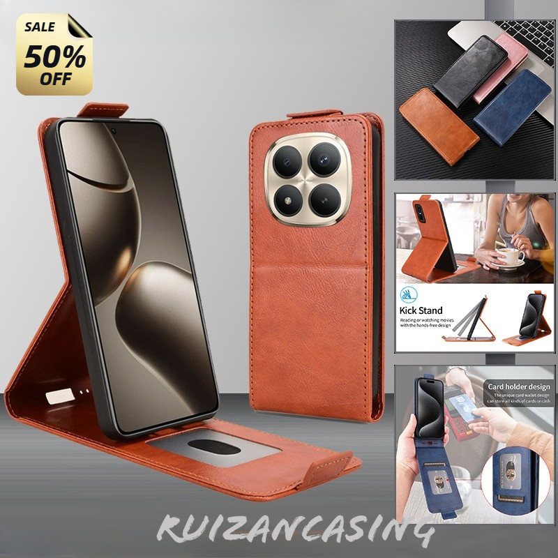 เคสโทรศัพท์สําหรับ Redmi Note 15 Pro + 4G 5G Note15Pro + 2026 Casing Flip Up and Down Leather Card S