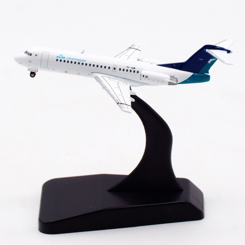 JC Wings 1: 400 โมเดลเครื่องบินโลหะผสม Dutch Air Fokker Fokker 70 PH-KZM