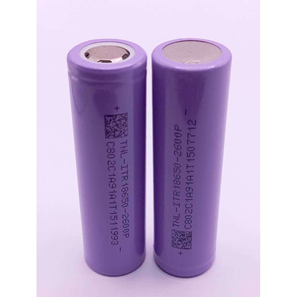 ของแท้ แบตเตอรี่ลิเธียมไอออนแบบชาร์จไฟได้ Hongli 18650 2600mAh