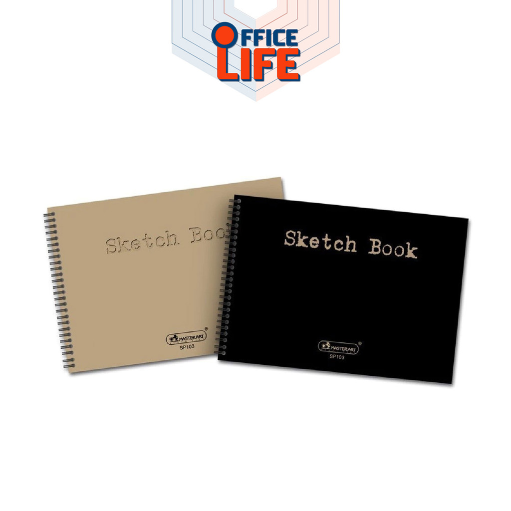 Master Art (มาสเตอร์อาร์ต) สมุดสเก็ตภาพ สมุด รุ่น A4 SP103 / A5 SP104 / 8.5 นิ้ว SP105 ( 1 เล่ม / คละสี ) - รูปที่ 4