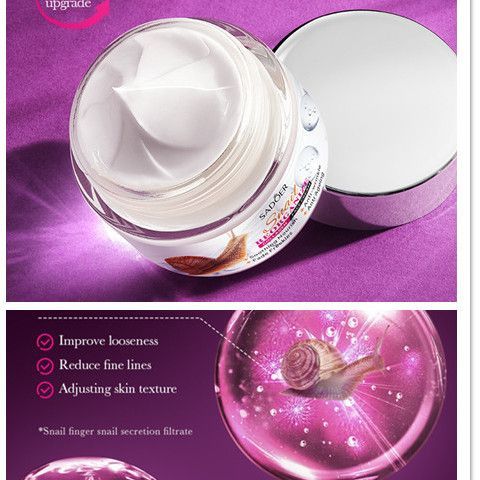 Hot Sale#Snail Restructured Collagen Cream50G Full English SADOER Moisturize and hydrate the skin5ya