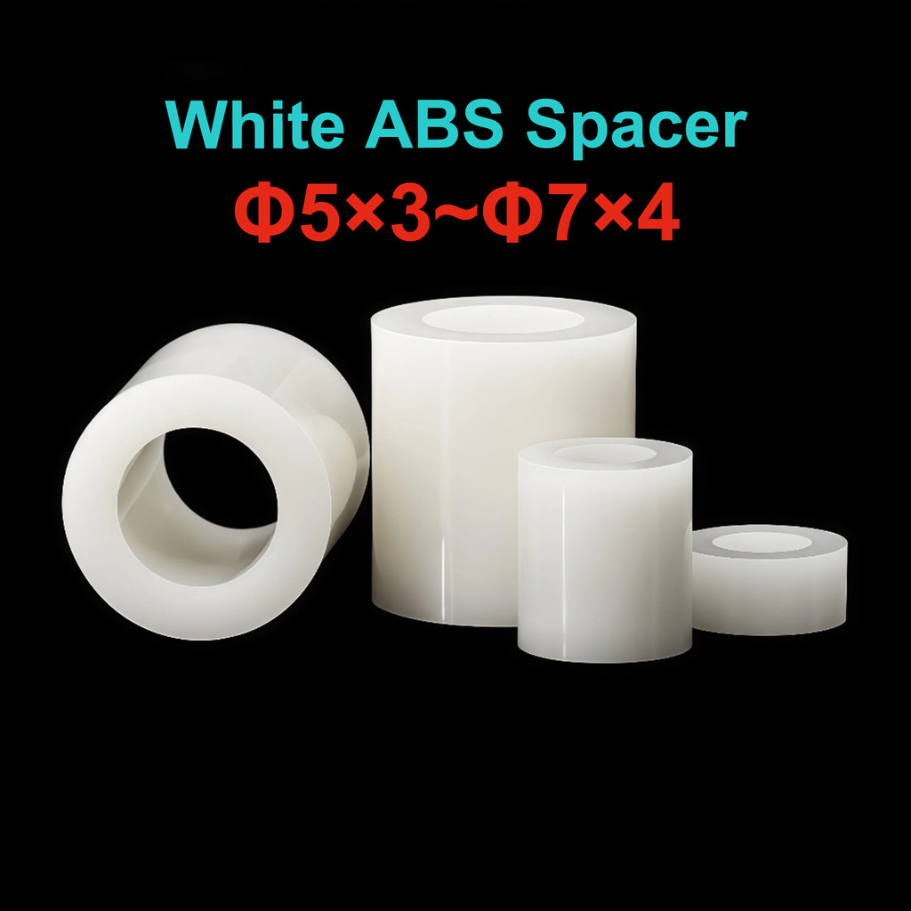 คอลัมน์แยก ABS สีขาว, คอลัมน์แยกฉนวน, คอลัมน์แผ่นพลาสติก 3mm4mm ผ่านคอลัมน์ปลอกไนลอน [JA-MY]