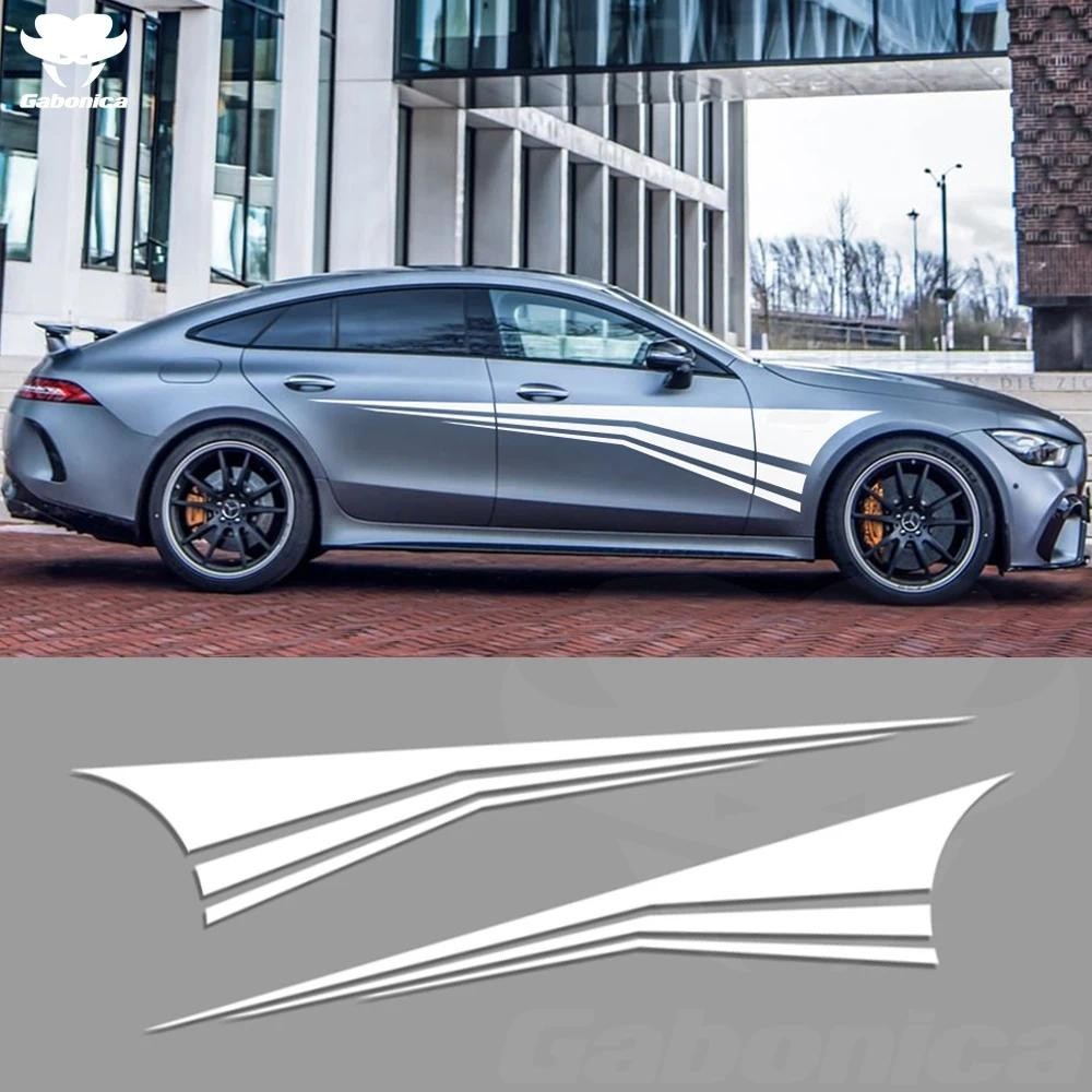 2pcs สติกเกอร์รถสําหรับ Audi A1 A3 A4 Q5 Q7 TT BMW E46 E60 E90 F10 F30 X5 E70 G30 Alfa Romeo Stelvio