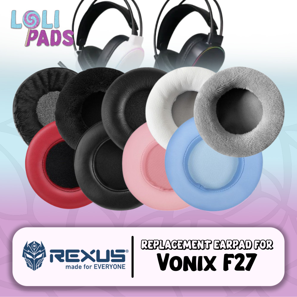 แผ่นรองหูฟังโฟม Rexus Vonix F27 F-27 F 27 Pad Earcup Pad