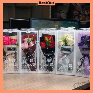 BESTOUR ช่อดอกกุหลาบประดิษฐ์ตกแต่งบ้านของขวัญวันวาเลนไทน์วัน…