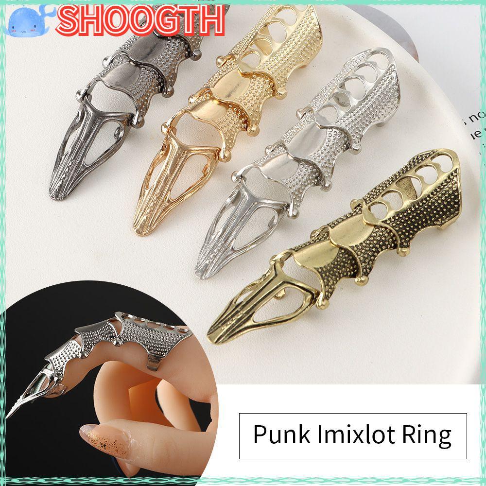 SHOOGTH Finger Claw Ring Knuckle แฟชั่น Rock Scroll