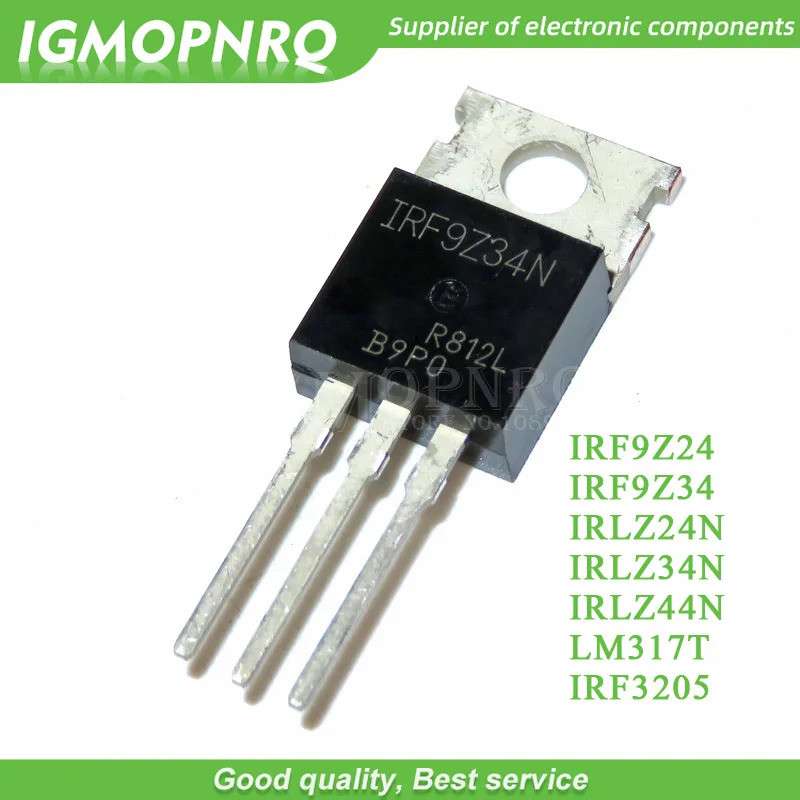 10PCS IRF9Z24 IRF9Z34 IRLZ24N IRLZ34N IRLZ44N ทรานซิสเตอร์ TO-220 TO220 IRF9Z24 IRF9Z34 IRLZ24 IRLZ3