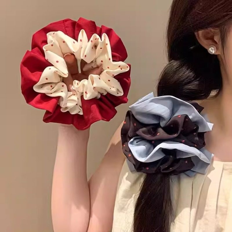เครื่องประดับผมแบบสีสดใสสไตล์เกาหลี เครื่องคล้องผมและสรุนเชียส์สำหรับผู้หญิง
