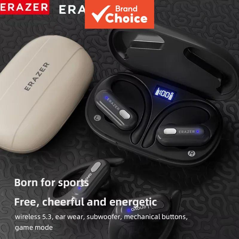 ERAZER XT60Pro หูฟังไร้สายบลูทูธหูฟัง TWS ชุดหูฟังสัมผัสกันน้ําลดเสียงรบกวน Earhooks Mic สเตอริโอกีฬ