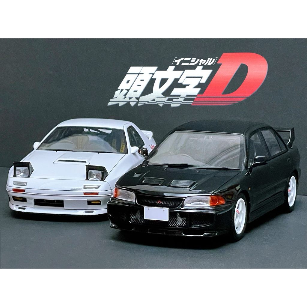 1/18 Initial D FC3S VS EVO3 เวอร์ชั่นการ์ตูน Mazda Savanna RX-7 Infini III (FC3S) Ryosuke Takahashi 