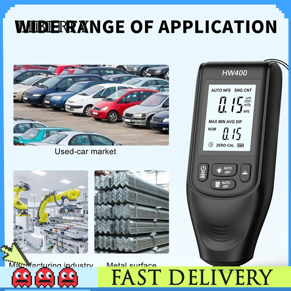 HW-400 เครื่องวัดความหนาเคลือบรถยนต์ 0-2000UM สําหรับ FE/NFE [LIB-th]