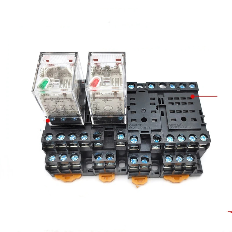 OMRON รีเลย์ MY2N-GSMY2N-D2MY2INMY4N-CR-GS DC24AC220V