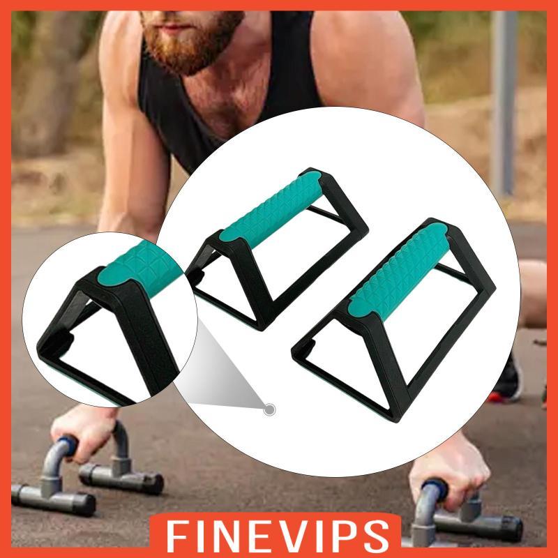 [Finevips] 2 ชิ้น Push Up Bars,สําหรับผู้ชายผู้หญิง,การออกกําลังกายแบบพกพา Push Up Stands Pushup Sta