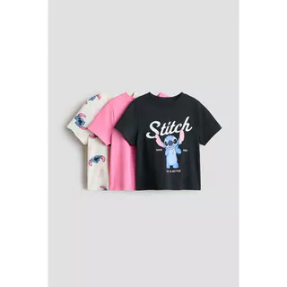 H&M(เอชแอนด์เอ็ม) ชุดเสื้อยืดเจอร์ซีย์พิมพ์ลาย 3 ชิ้น เด็กหญิง 0937175_20