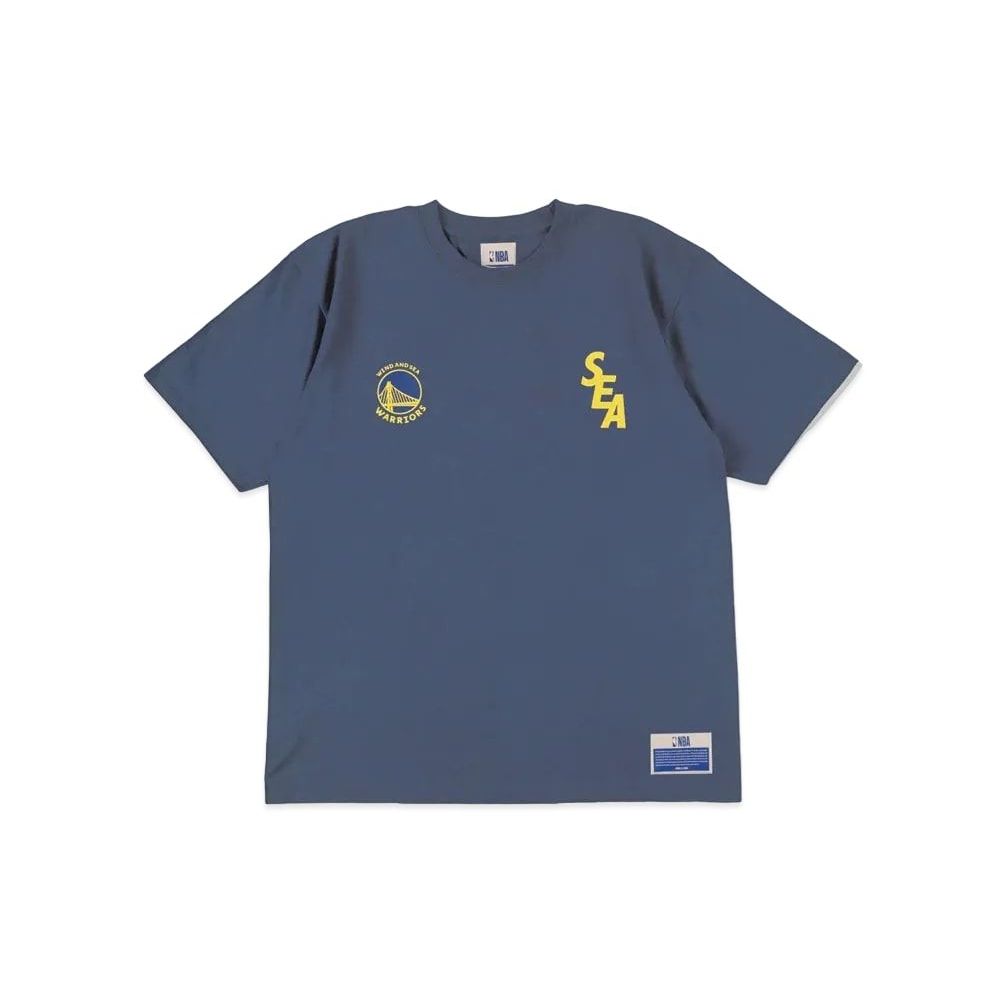 WIND AND SEA x NBA T-Shirts Japan Games 2022 Limited (Warriors) Navy Unused