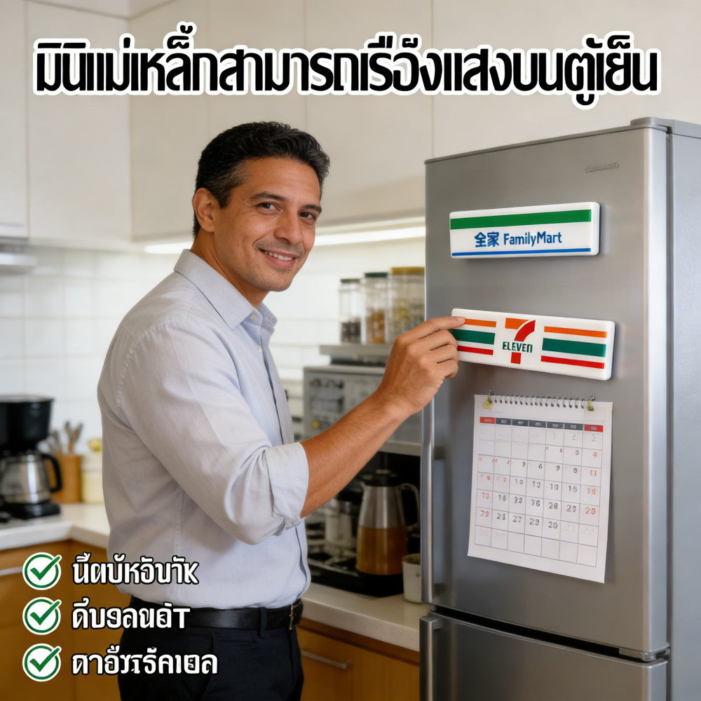 เรืองแสงตู้เย็นสะดวกซื้อตู้ป้ายร้านขนาดเล็กตกแต่งบ้านอุปกรณ์