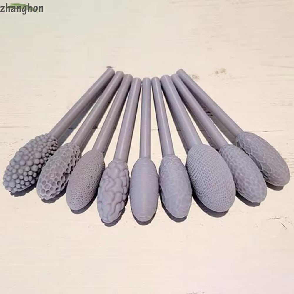 ZHANGHONG Art Clay Modeling Roller, Clay Art DIY Texture ชุดเครื่องมือสําหรับ Clay, Hand Rolling Emb