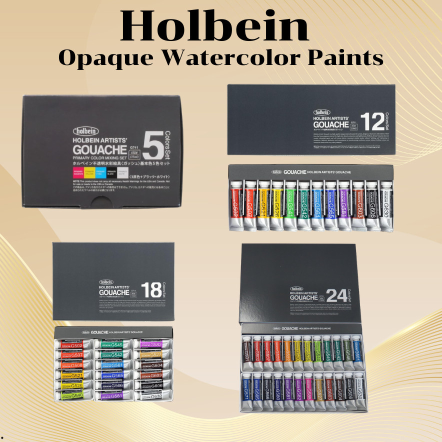 Holbein Opaque Watercolor Paint (Gouache) G711 15ml 12-color Set 03711