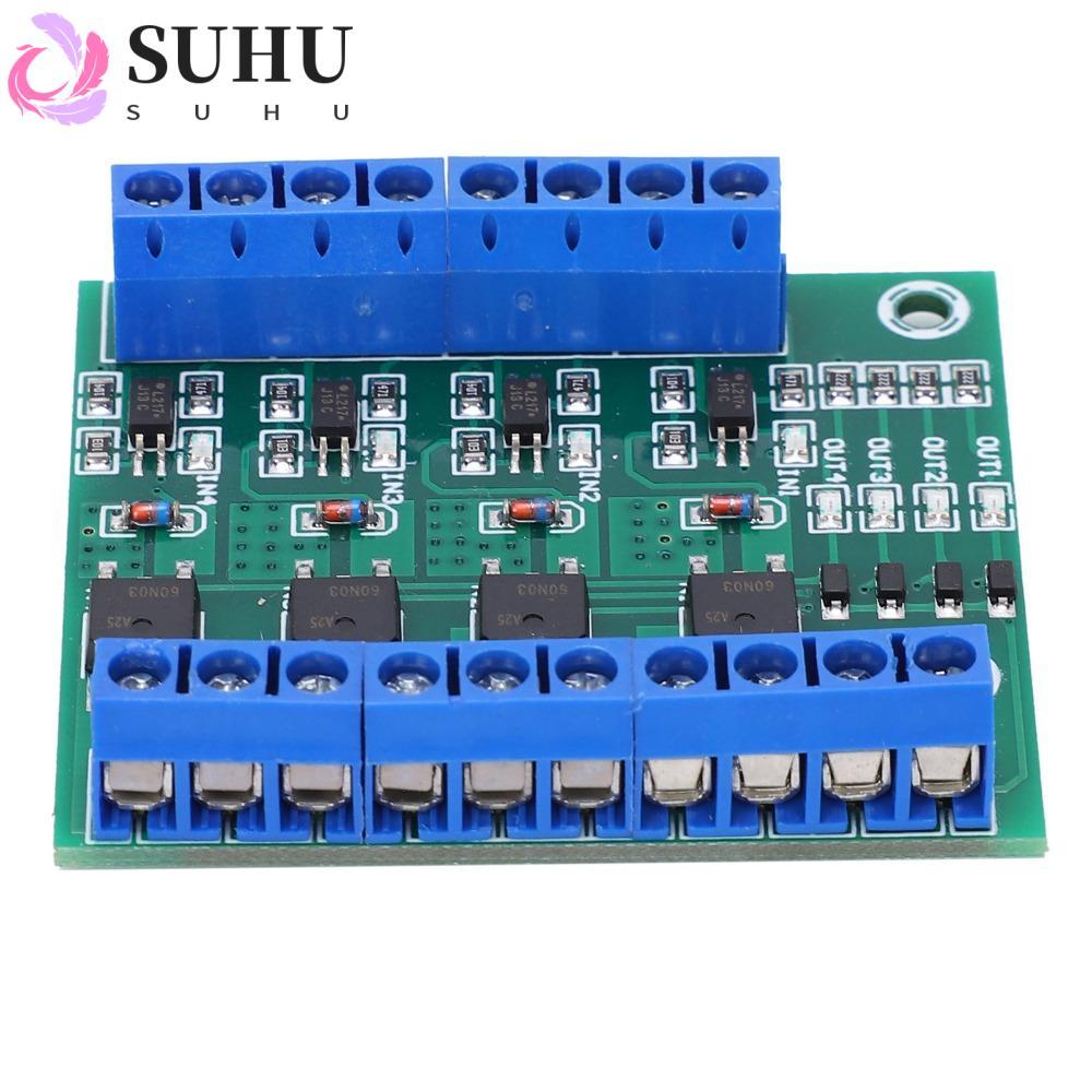 SUHU 4‐Way MOS Tube Module, PWM 3-20V 0~1KHZ Field Effect Tube Module, Electronic Circuit 4-Channel 