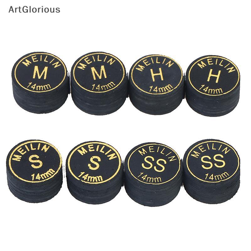 Art 14 มม.ญี่ปุ่น Cue Tip คุณภาพสระว่ายน้ําบิลเลียด Pigskin Cue Tip Snooker Cue Tip N