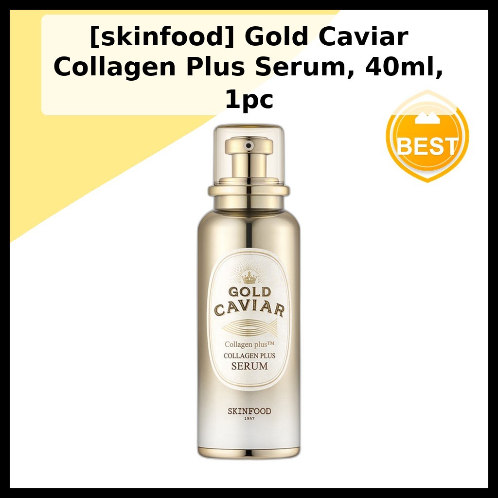 [skinfood] Gold Caviar Collagen Plus Serum, 40ml, 1pc / Korean Serum / Luminous Finish / ของแท้ 100% โดย All-in Korea