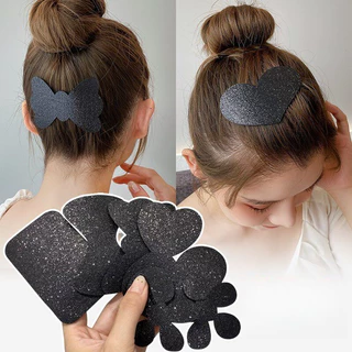 สติกเกอร์ตกแต่งผมสำหรับผู้หญิง แบบตีนตุ๊กแก สีดำ แพ็ค 4 ชิ้น