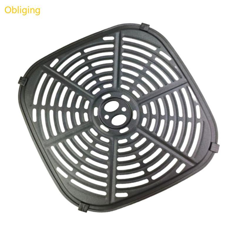 Obliging โลหะ Air Fryers เสื่อทําอาหารเตาอบปลอดภัยเสื่อย่างเหล็กคาร์บอน Air Fryers Pad 6QT Air Fryer