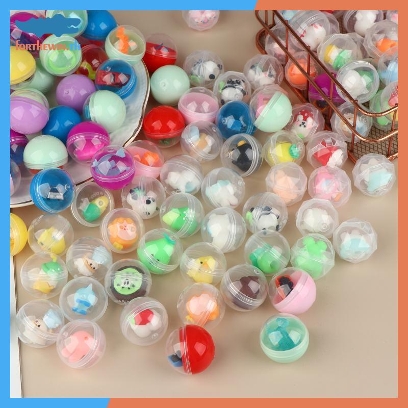 Forthewin 30/50 ชิ้นสนุกผสม Surprise แคปซูลไข่ของเล่นโปร่งใส Eggshell ผสมของเล่นวันเกิด Party Favor รางวัล Pinata ฟิลเลอร์ของขวัญ th