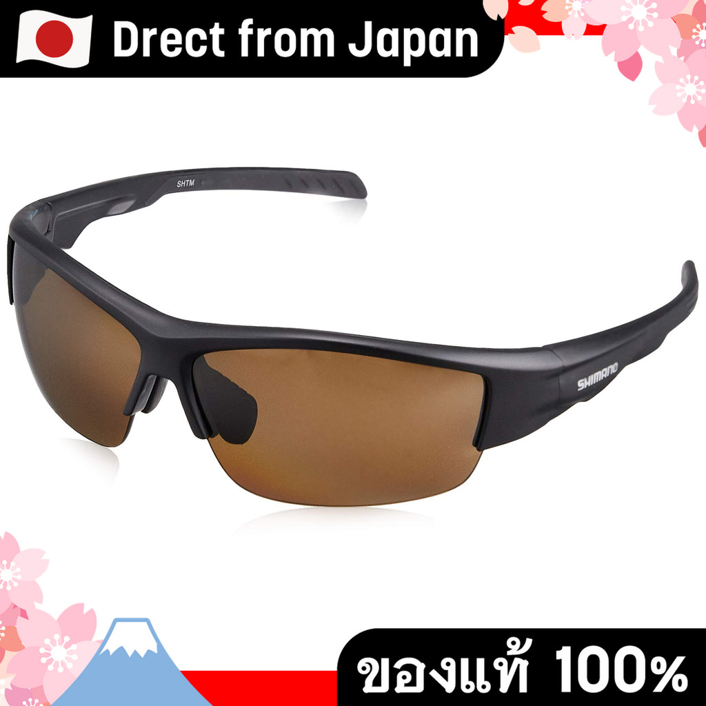 【Direct from Japan】 [SHIMANO] แว่นกันแดดตกปลาเลนส์โพลาไรซ์กันน้ำ รุ่น HG-066N สีดำด้าน ขนาดฟรีไซส์