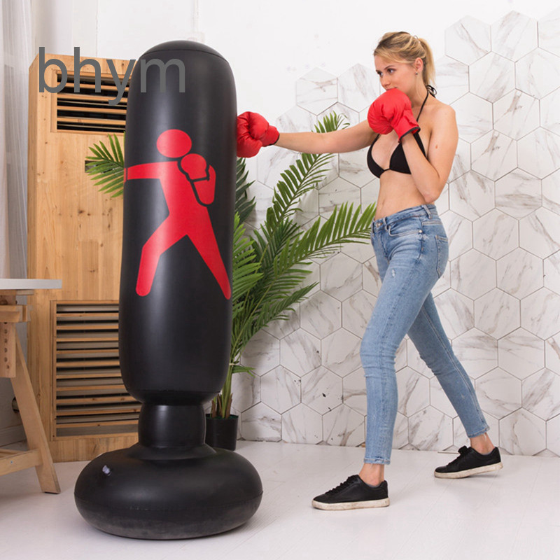 Bhym1 LagunaInflatable Punching Bag,ผู้ใหญ่หนา PVC Fitness Punching Bag,น้ํา-Filled Bag,Roly-Poly Pu