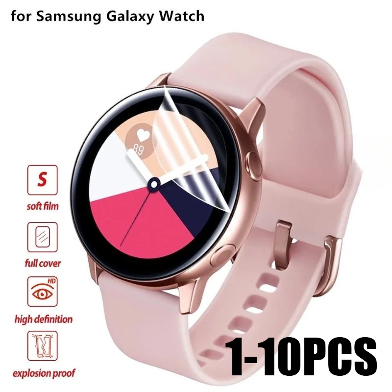 2-10 ชิ้น Ultra บาง HD Hydrogel ฟิล์มสําหรับ Galaxy นาฬิกา Active Fit 3 2 FE SM-R500 40 มม.41 มม.44 