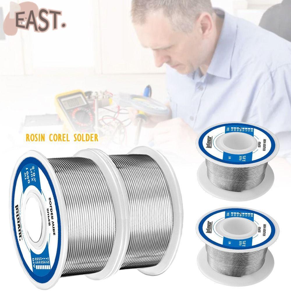 EASTS ลวดเชื่อมอุณหภูมิต่ํา, FLUX 2.0% Low-melting Corel Solder, Universal 20g 50g 100g 0.8 1.0mm No