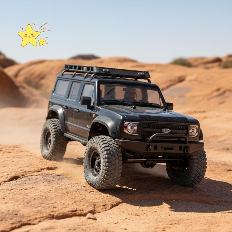 [JBTH] 1: 64 1/43 Manual Simulationกระเป๋าเดินทางRa Lc76 Roof Ra 4X4 Garage Micro-landscape Sceneตกแ